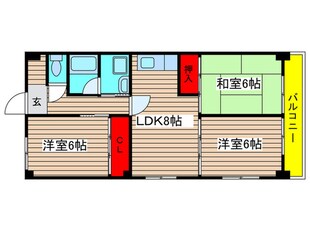 ア－トライフタケセイの物件間取画像